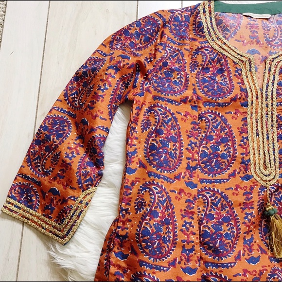 Soft Surroundings Moroccan Print Tunic Top - Picture 5 of 8